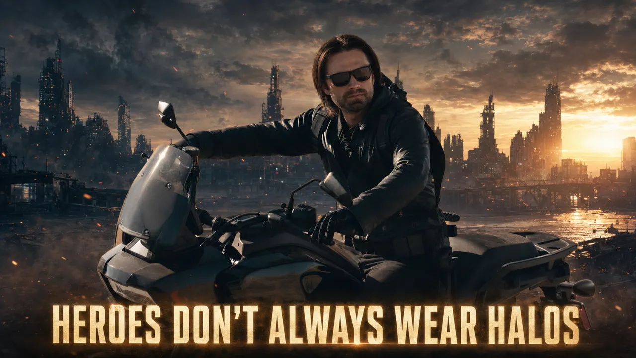Thunderbolts hero on motorcycle Thunderbolts hero on motorcycle