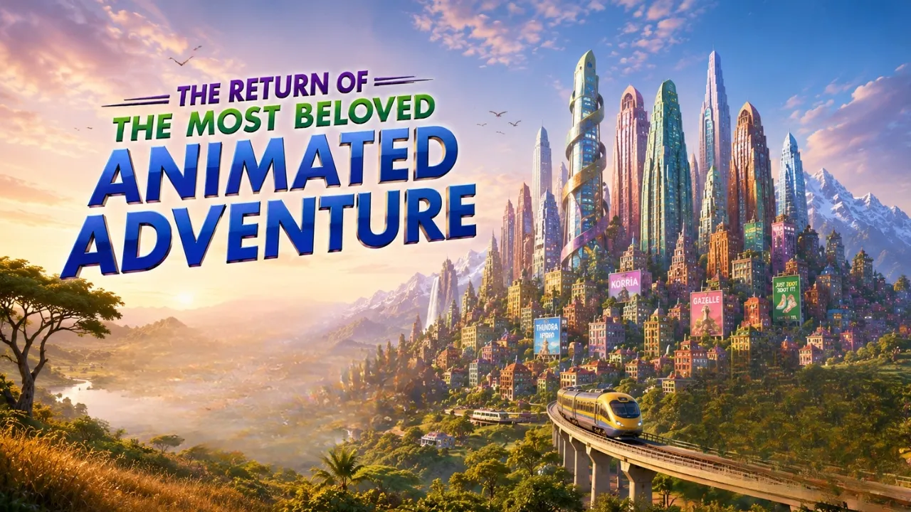 Zootopia 2 animated adventure banner Zootopia 2 animated adventure banner