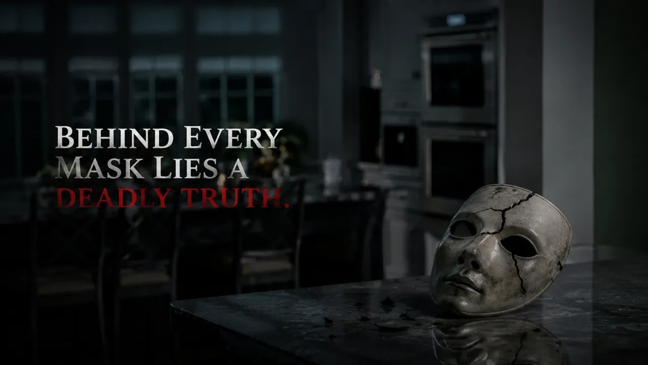 Ghostface mask on table teaser image