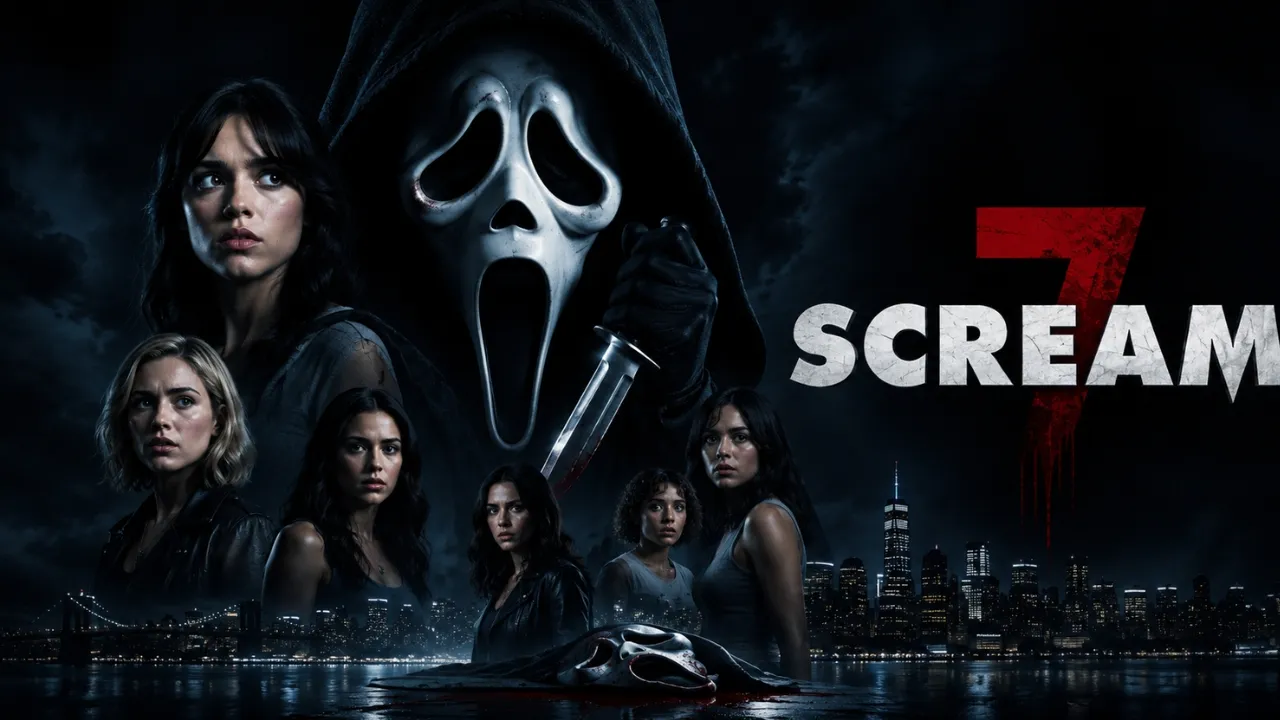 Scream 7 movie poster with Ghostface
