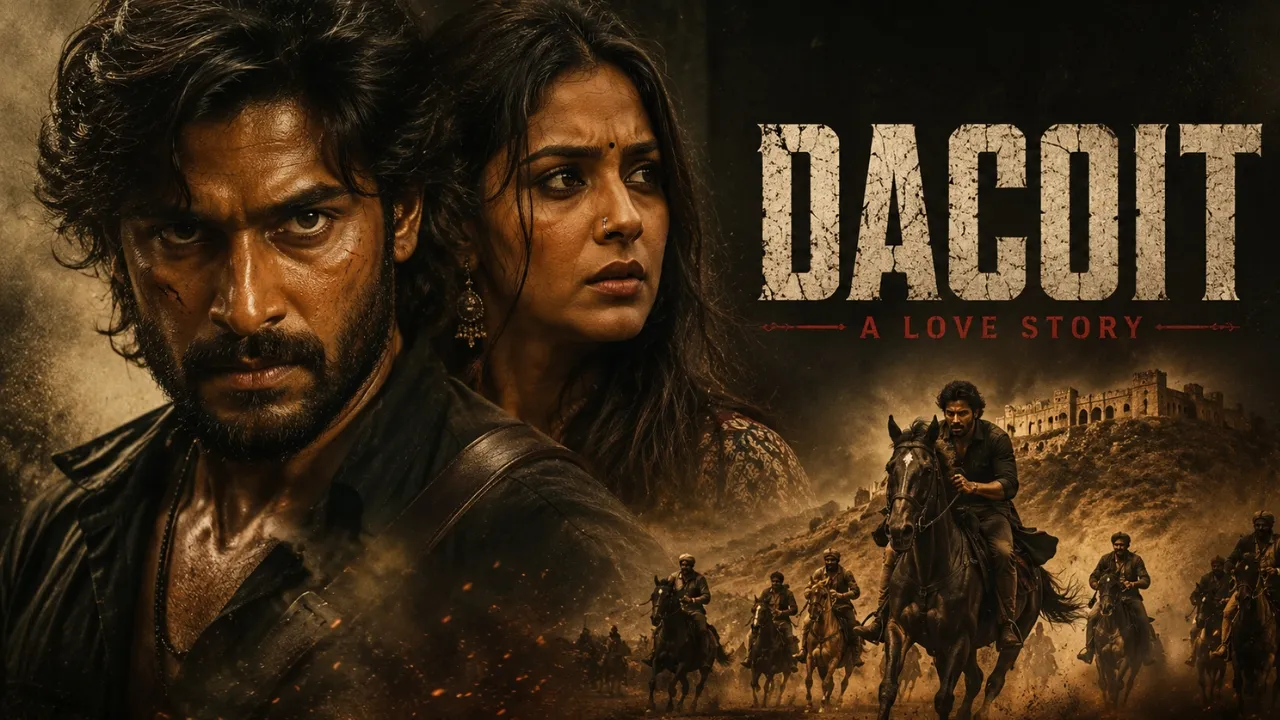 Dacoit movie poster with lead actors