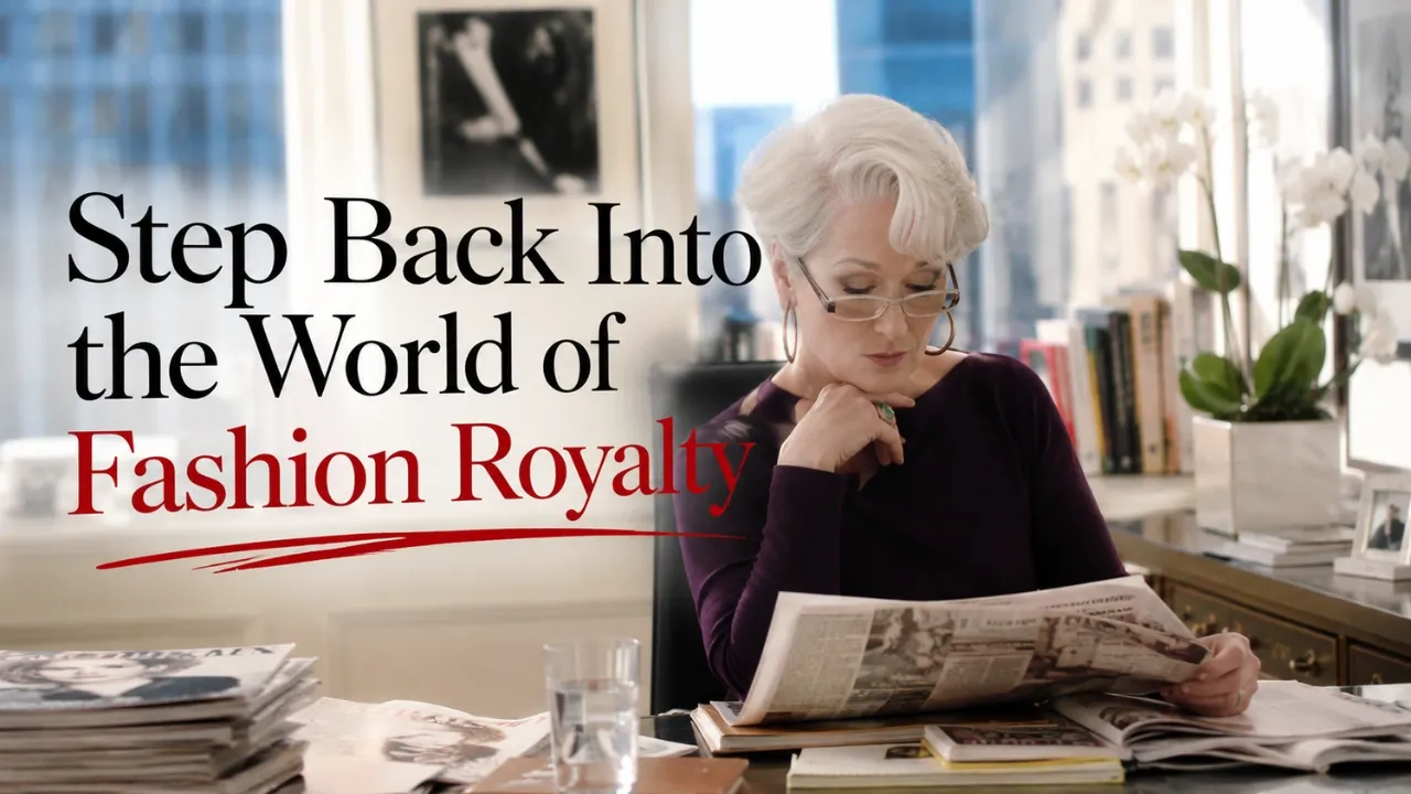 Miranda Priestly reading newspaper in The Devil Wears Prada 2 Miranda Priestly reading newspaper in The Devil Wears Prada 2