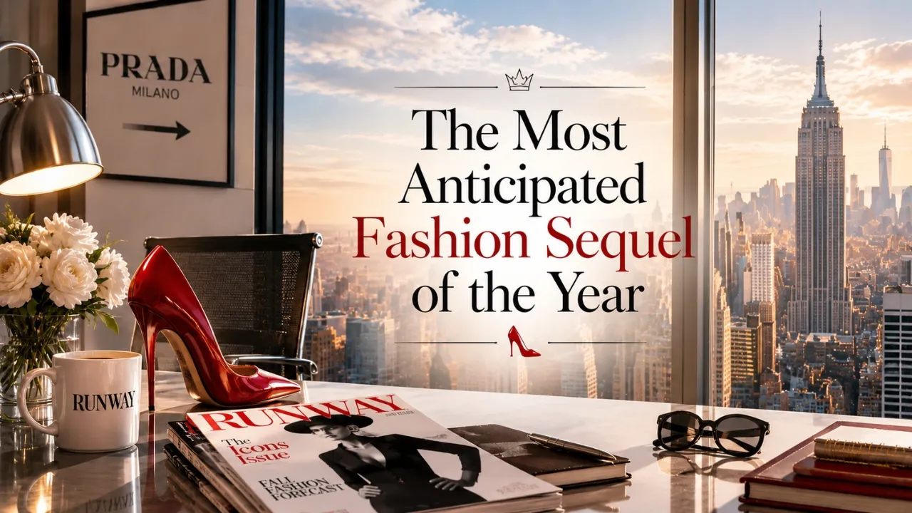 The Devil Wears Prada 2 fashion office teaser with New York skyline The Devil Wears Prada 2 fashion office teaser with New York skyline