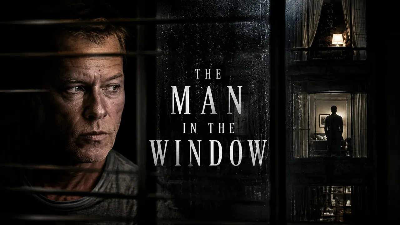 The Man in the Window thriller movie banner