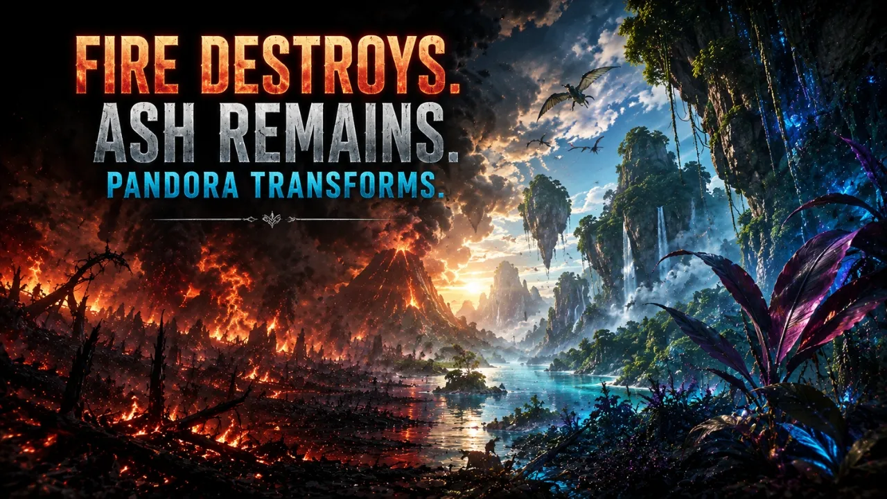 Avatar Fire and Ash Pandora wildfire