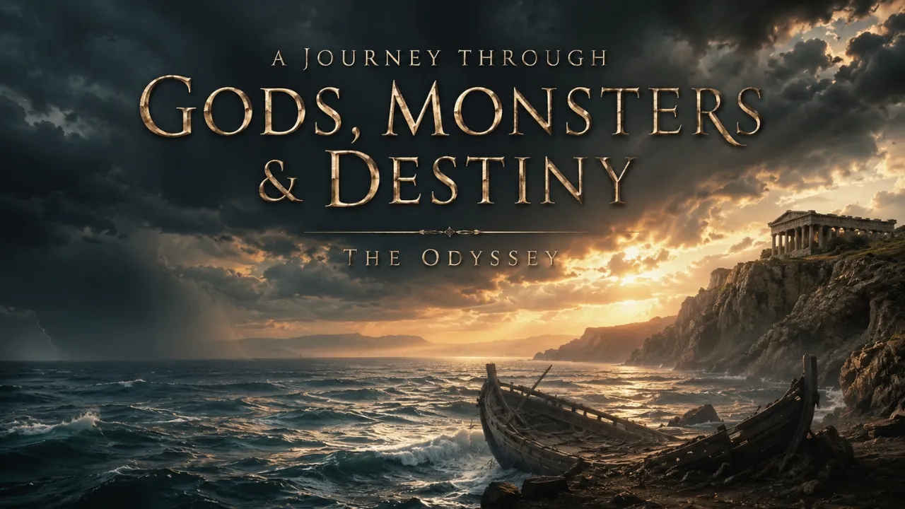 The Odyssey movie poster featuring Odysseus and ancient Greek adventure The Odyssey movie poster featuring Odysseus and ancient Greek adventure