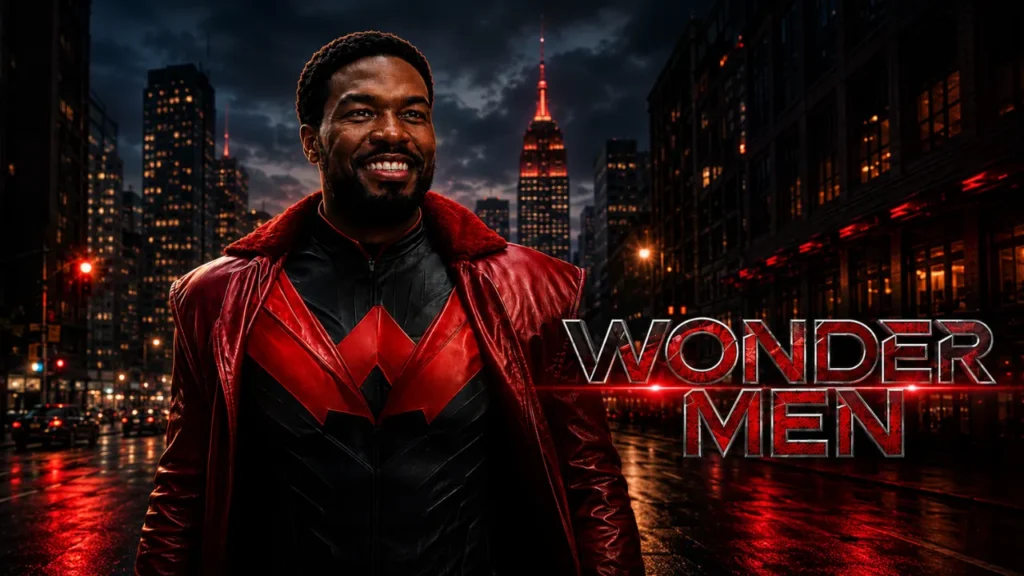 Wonder Man rainy city poster