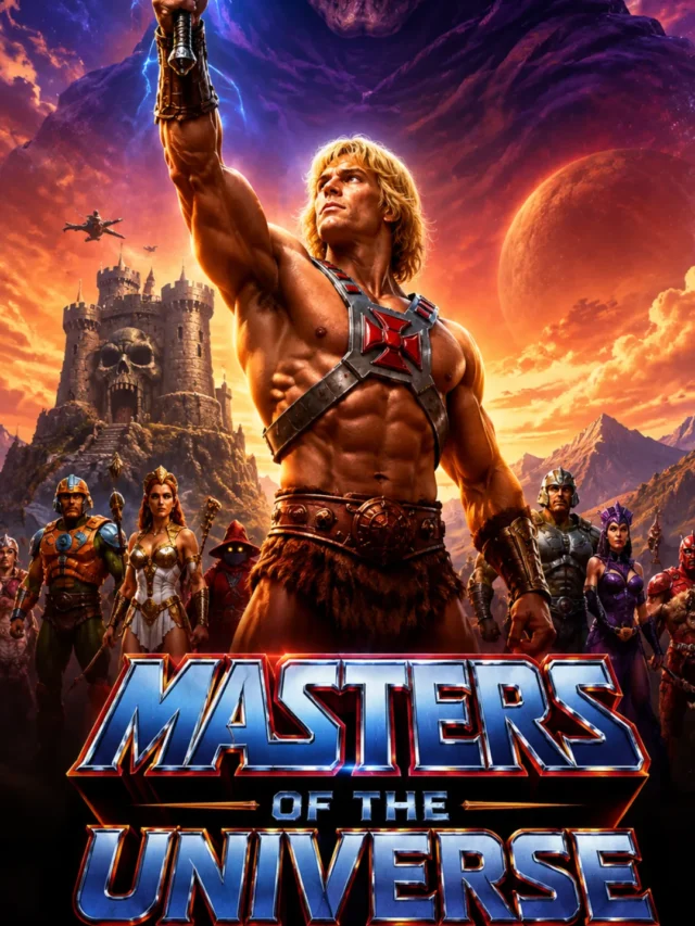 cropped Masters of the Universe movie poster featuring He Man.webp