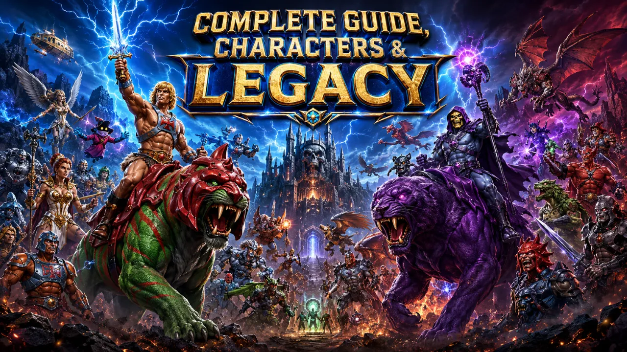 He-Man and the Masters of the Universe Skeletor facing He-Man