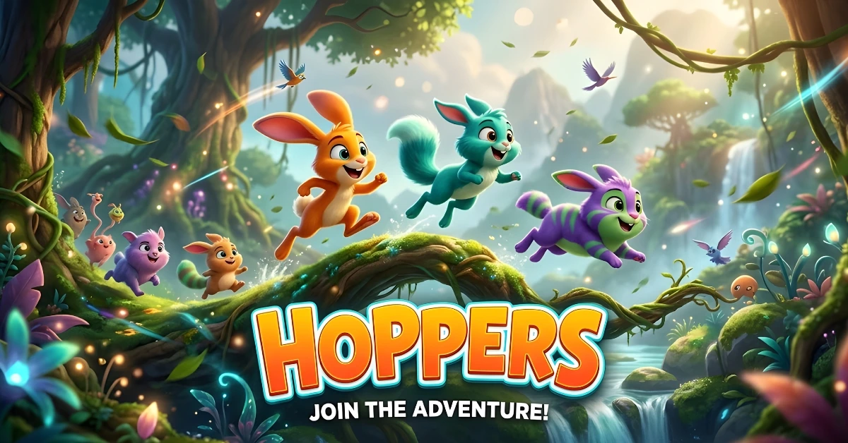 Characters protecting the forest habitat in Disney Pixar's Hoppers