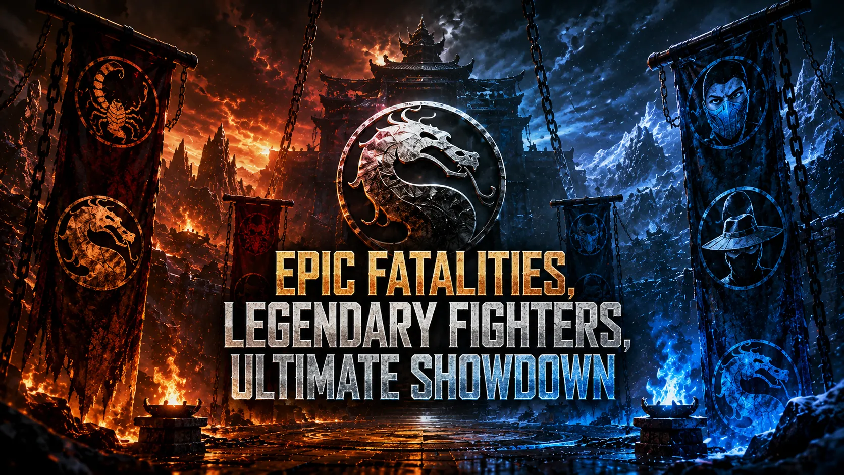 Mortal Kombat II cast in epic combat Mortal Kombat II cast in epic combat